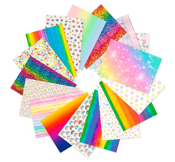 Cartoncino fotografico con motivi "Arcobaleno".