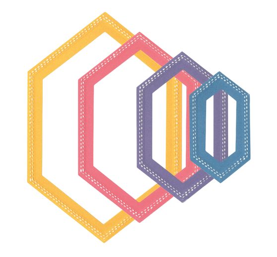 Sizzix Framelits Punching template "Hexagons by Stacey Park"