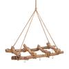 Wooden decorative ladder with eyelets, for hanging