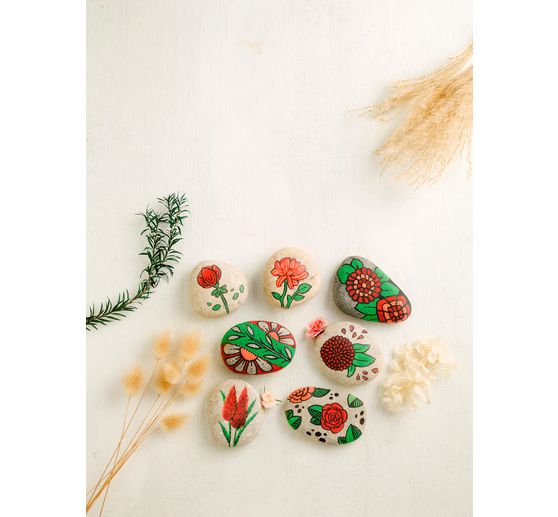 Creative set "Sag's mit Blumen - Florale Botschaften auf Steinen."