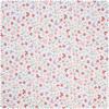 Cotton fabric "Flowers, rainbows and butterflies"