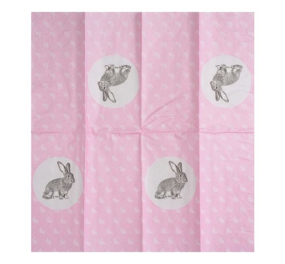 Paper handkerchiefs "Portrait of Rabbit"