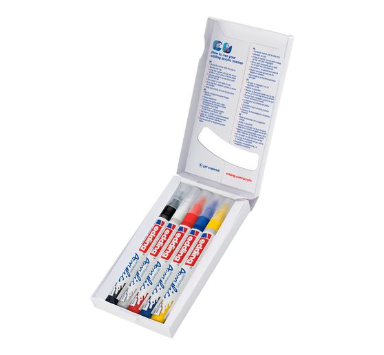 edding 5300 Acrylic "Acrylic marker - fine", set of 5