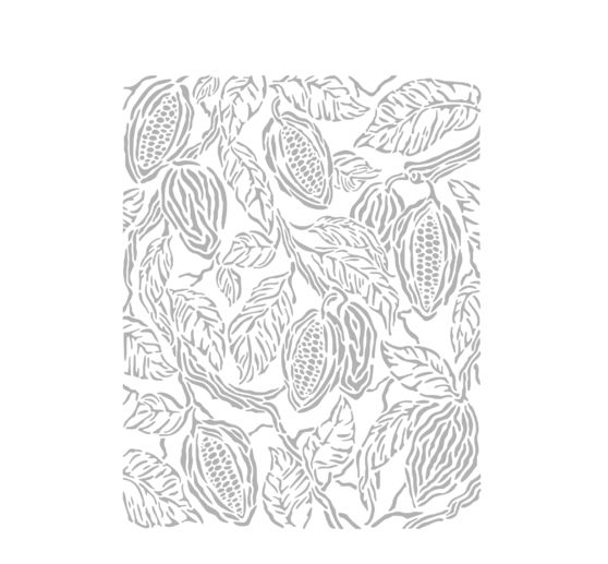 Stencil "Coffee and Chocolate - Cocoa Beans"