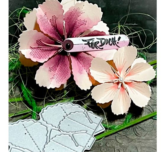 Punching templates folding flower "Malva"