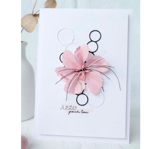 Punching templates folding flower "Malva"