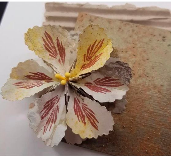 Silicone stamp for folding flower "Malva"