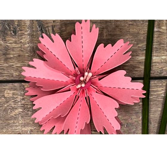 Punching templates folding flower "Cosmea"