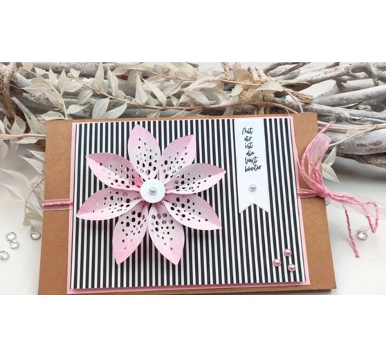 Punching templates folding flower "Dotty"