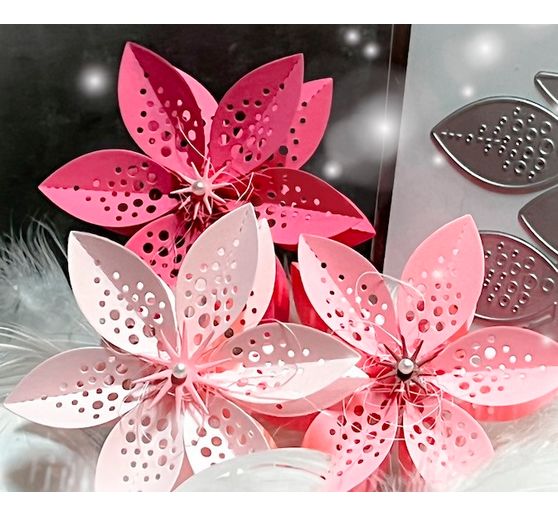 Punching templates folding flower "Dotty"