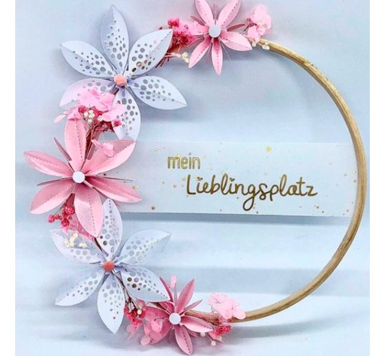 Punching templates folding flower "Dotty"