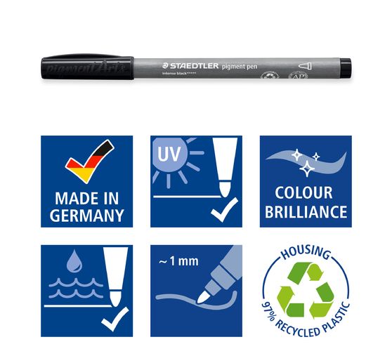 STAEDTLER Pigment pen "Intensive Black"