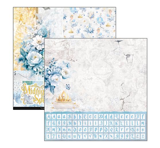 Scrapbook paper "Midnight Spell Patterns"