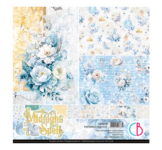 Scrapbook paper "Midnight Spell Patterns"