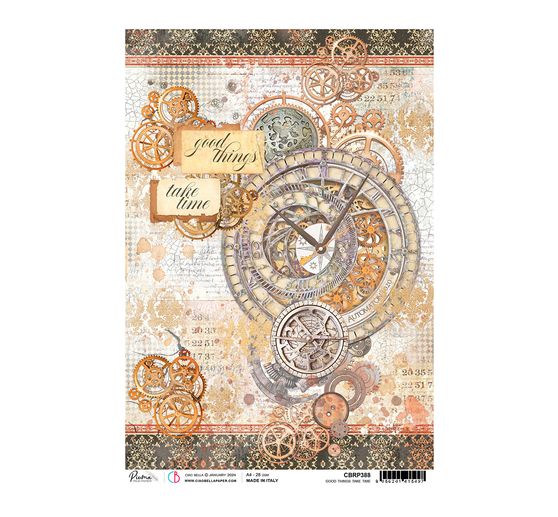 Accademia dei Maghi - Seta di paglia con motivi "Le cose belle richiedono tempo".