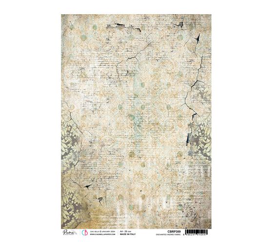 Accademia dei Maghi - Tessuto per maghi" motivo seta di paglia con motivi