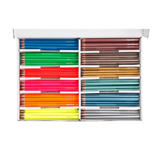 Colortime Colored pencils "Metallic & Neon", lead 3 mm