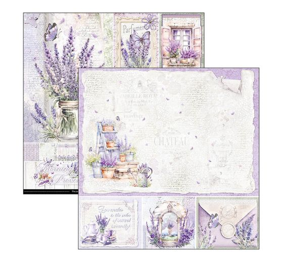 Scrapbook paper "Morning in Provence"