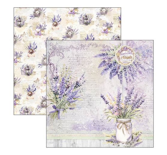 Scrapbook paper "Morning in Provence"