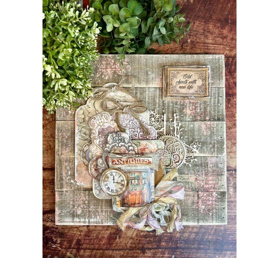 Scrapbook block "Brocante Antiques"
