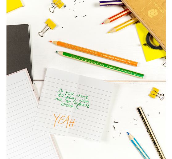 Staedtler Noris color Jumbo coloured pencils + sharpener