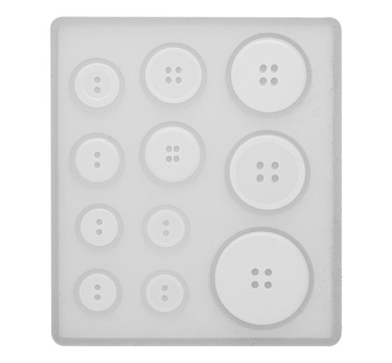Stampo per colata in silicone "Pulsanti"