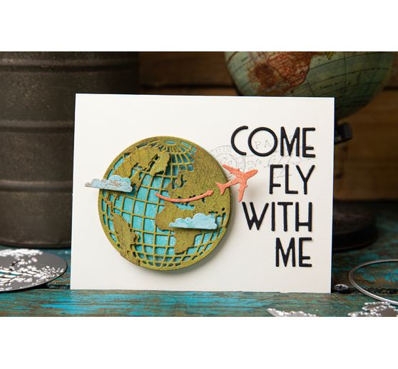 Fustella Sizzix Thinlits "World Travel by Tim Holtz"
