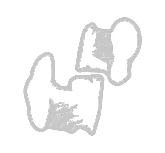 Sizzix Framelits Punching template and Clear Stamps "Painted Pencil Mushrooms"