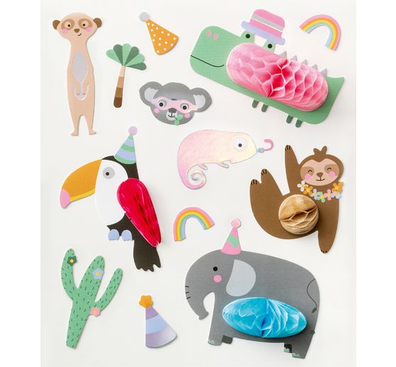 Honeycomb ball sticker "Jungle"