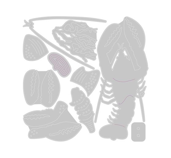 Sizzix Thinlits Punching template "Ocean Critters"