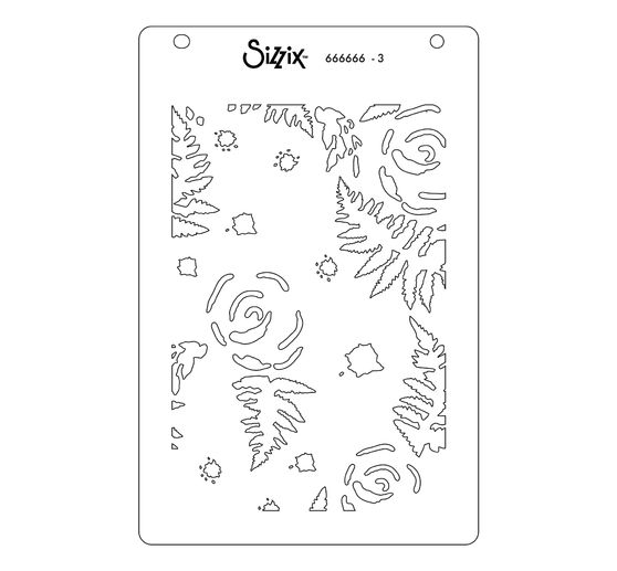 Sizzix Layered Stencils "Abstract Blooms"