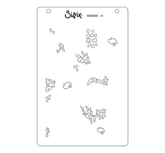 Sizzix Layered Stencils "Abstract Blooms"