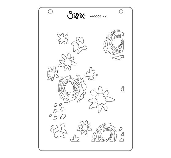 Sizzix Layered Stencils "Abstract Blooms"