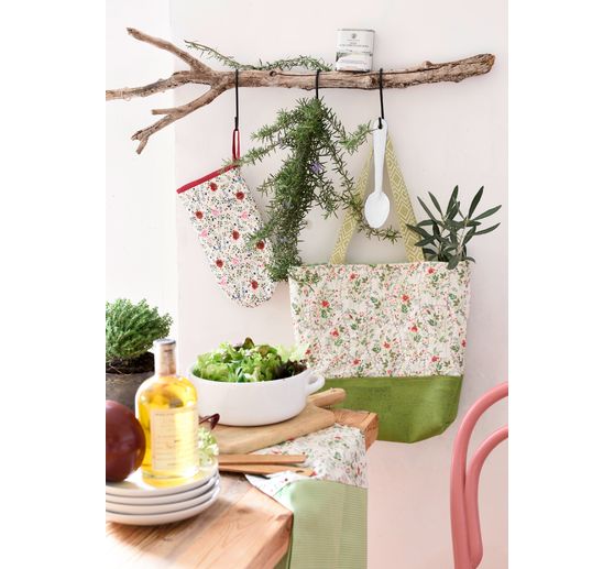 Westfalenstoffe Woven fabric "Vichy stripes green"