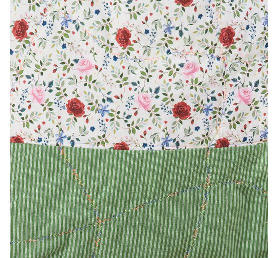 Westfalenstoffe Woven fabric "Vichy stripes green"