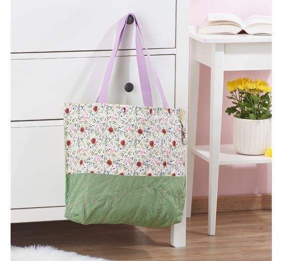 Westfalenstoffe Woven fabric "Vichy stripes green"