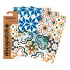 D&eacute;copatch paper "Tile mosaic colorful"