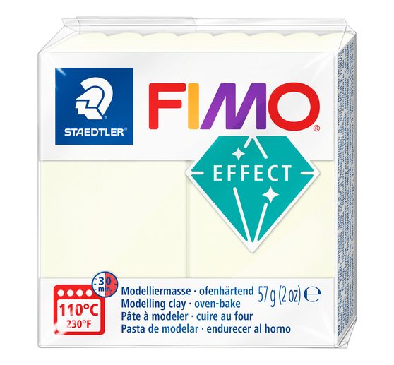 Effetto FIMO 8010 "Glow in the dark" (bagliore nel buio)