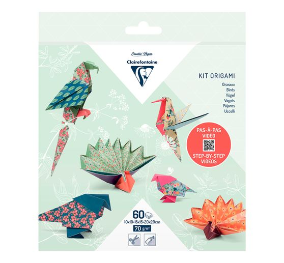 Assortimento di carta pieghevole "Uccelli