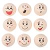 Cotton balls with face