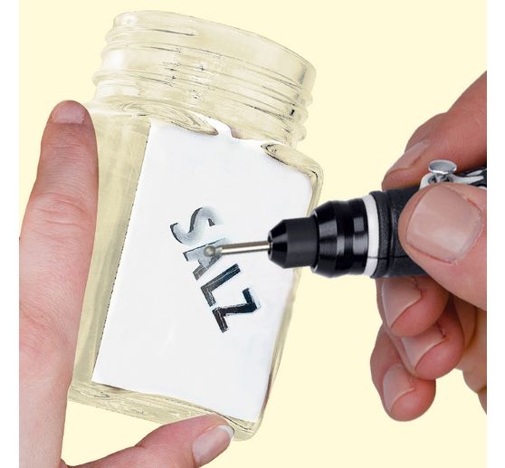 Battery engraving set with 4 attachments