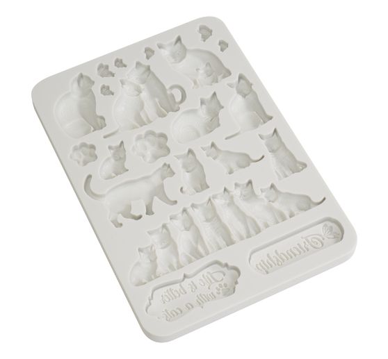 Silicone mould "Orchids and Cats - Cats"