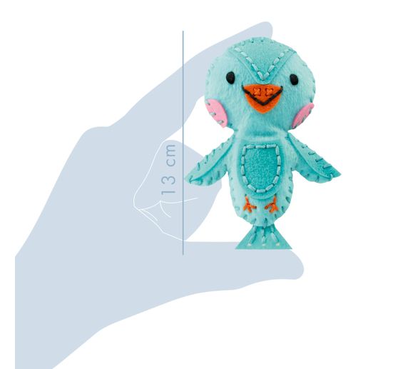 Kit di cucito Avenue Mandarine Mini Couz'In "Nina l'uccello".