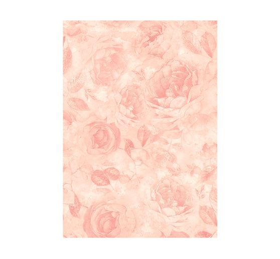 Sfondi in seta di paglia con motivi "Shabby Rose".