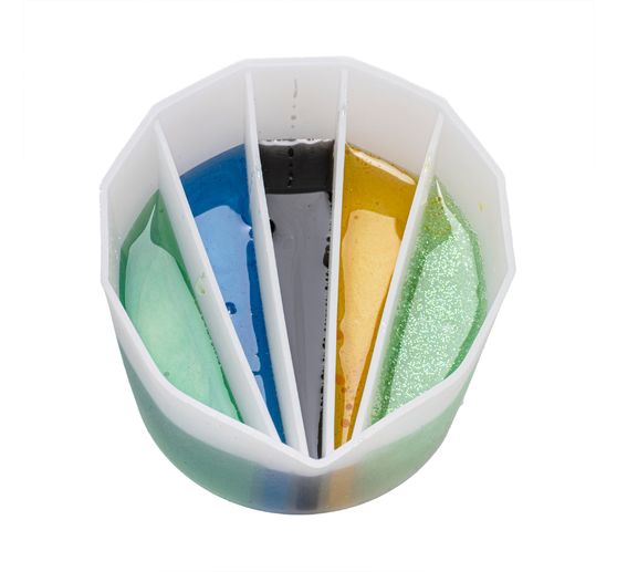 Silicone color mixing cup