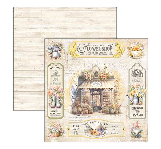Scrapbook paper "Flower Shop"