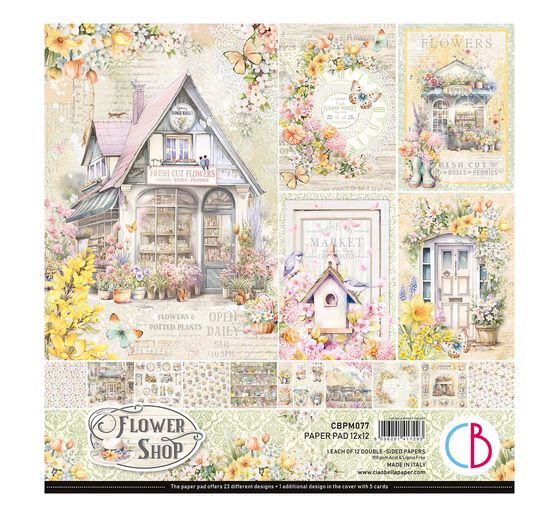 Scrapbook paper "Flower Shop"