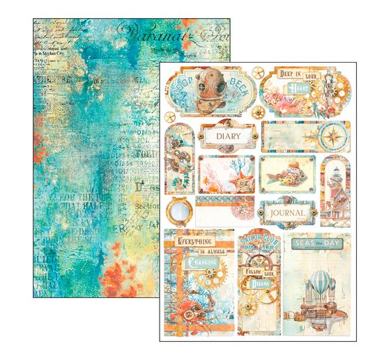 Paper set "Coral Reef"