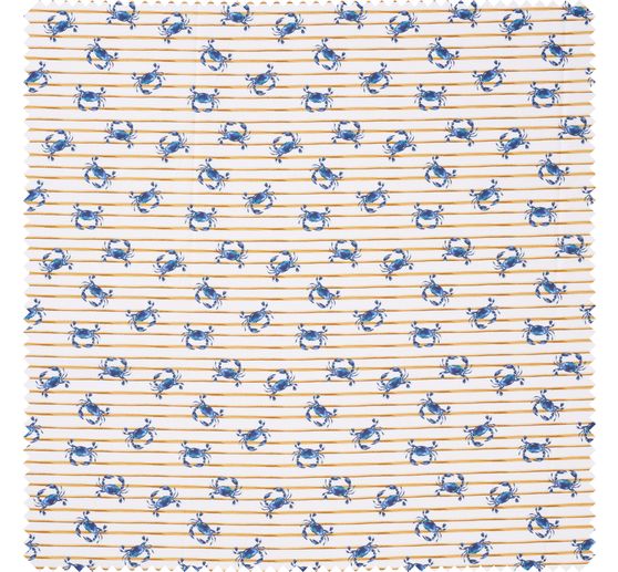 Cotton fabric "Crabs"