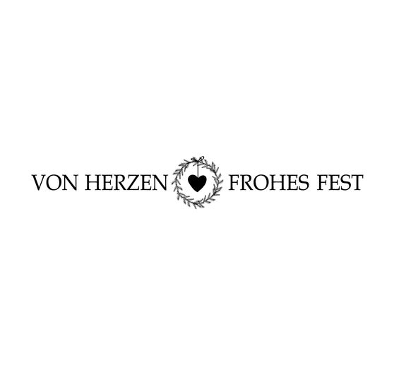 BUTTERER Stamp "Von Herzen frohes Fest"
